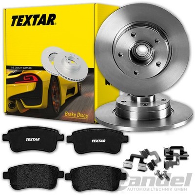 TEXTAR BREMSSCHEIBEN 260mm + BELÄGE HINTEN passend für RENAULT MEGANE 4
