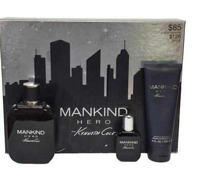 KENNETH COLE MANKIND HERO MEN SET 3.4 EDT SP 0.5 EDT SP 3.4 AFTER SHAVE