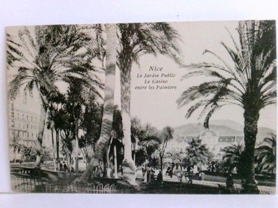AK Nice. (Nizza) Le Casino entre les Palmiers.Parkpartie, Gebäudeansicht, Passan