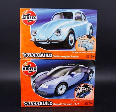 Airfix Quickbuild- Volkswagen Beetle und Bugatti Veyron 16.4 - in OVP Neu
