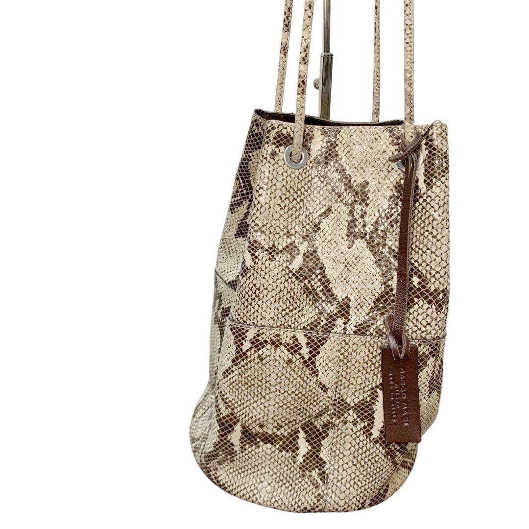 Marco Masi Python Snake Leather Handbag, Compact,… - image 3