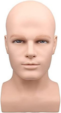Mannequin Heads for Wigs Male Mannequin Head for Mask Display Foam Man Mannequin