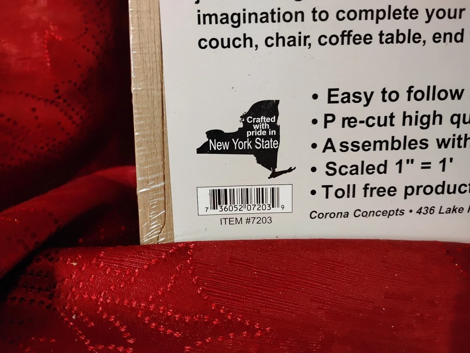 Nuevo kit de muebles para casa de muñecas corona sala de estar hoja verde biblioteca todo madera Foto 4 de 4