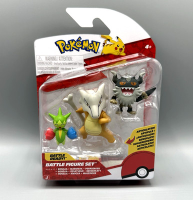 Pokémon Battle Figure Set Roselia Marowak Perrserker 3-Pack   NEW   SEALED