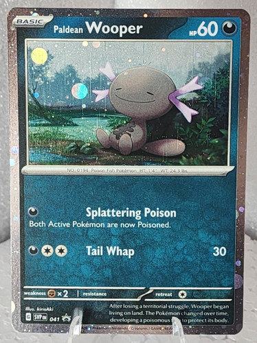 Paldean Wooper 041 Sv: Scarlet & Violet Black Star Promo Holo Pokemon TCG