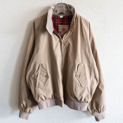 80S Big Size BARACUTA G9 Swing Top Harrington Jacket 44 Tan Baracuta Made in