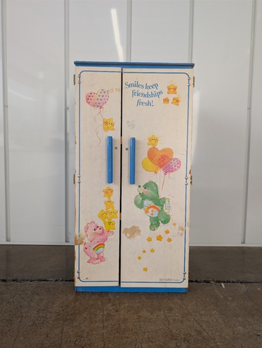 Rare! 30.5" Care Bears 1984 FRIDGE Pantry Cupboard VINTAGE Kitchen Cabinet