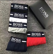 Boss Mens Underwear Trunks Boxer Shorts Stretch Cotton Power 3 Pack Black