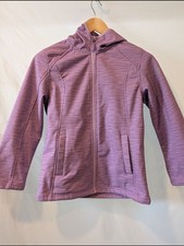 Free Country Kids Purple Hooded waterproof jacket with plush lining