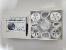1/8 LAMBORGHINI COUNTACH LP500S ALUMINUM WHEELS RIMS for DeAGOSTINI no pocher