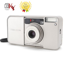 NEAR MINT Fujifilm Tiara Zoom 35mm Point Shoot Film Camera From JAPAN