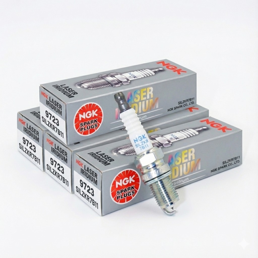4 NGK 9723 Laser Iridium Spark Plugs SILZKR7B11 for Hyundai Kia Dodge Jeep 3.6L