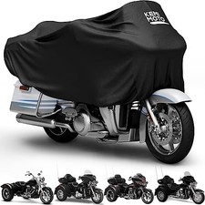 Heavy Duty 300D Waterproof Motorcycle Half Cover Fit for Trike, Touring,Trike