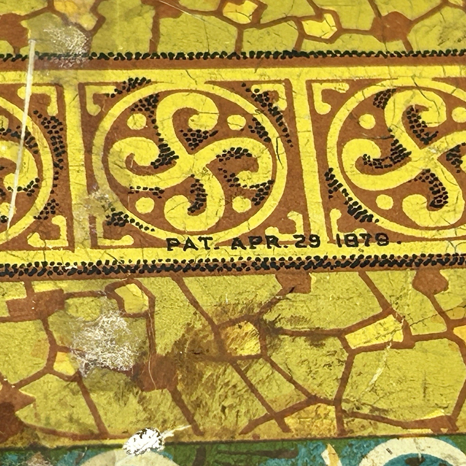 Antique J.B. Pace Scroll Cut Twist Tobacco Tin Somers Bros c.1880s Richmond VA