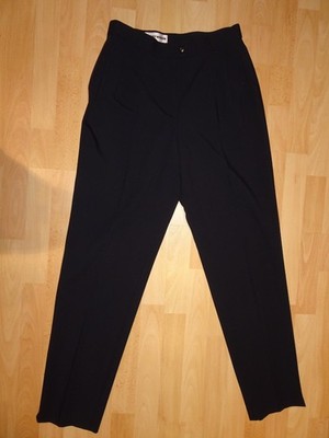 Feine Hose von GERRY WEBER Gr 40 Schwarz Schurwollmischung mit Elasthan Top