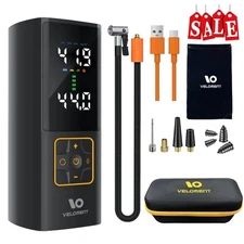 150PSI Cordless Tire Inflator Portable USB Rechargeable Air Pump for Car & Moto