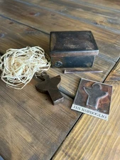 Complete Jan Barboglio Hand Forged Iron Guardian Angel Blessing in Box Excellent