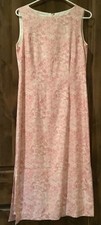 LAURA ASHLEY Vintage 8 Dress Silk Floral Pastel Pink Event Romantic Spring