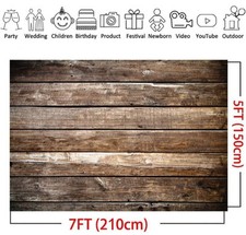 7x5 ft Photography Backdrop Brown Wood Backdrops Photography Wood Floor Wall