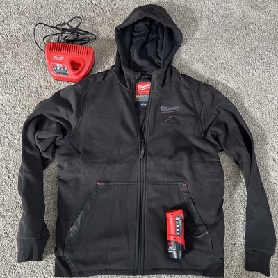 Milwaukee M200B-21M M12 Heated Hoodie - Black Medium Comfortable Fit