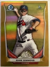 2014 Bowman Chrome Prospects Gold Refractor 40/50 Shae Simmons #BCP1