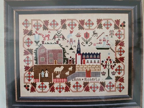 Hands Across the Sea Samplers ANN ROBERTS c.1842 Counted Cross Stitch Pattern - Picture 3 of 5