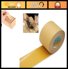Self-Adhesive Brown Kraft Tape 3" x 55yd for Picture Framing Craft Projects