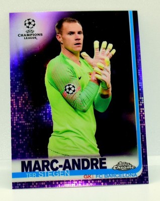 2018-19 Topps Chrome UCL #4 Marc-Andre ter Stegen Purple Refractor /250