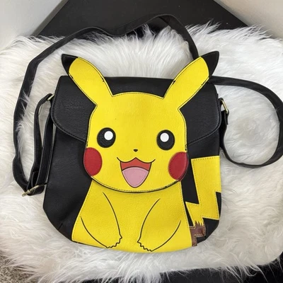 Pikachu Loungefly Handbag Yellow and black Pokémon cross body bag Purse Pokemon - Image 1 of 4