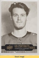 2021 Upper Deck Series 2 UD Portraits Rookies Jasper Weatherby #P-50 READ 0p0t