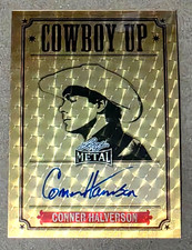 Marketplace image: 2024 Leaf Metal PBR Conner Halverson Cowboy Up Superfractor Auto 1/1 Made