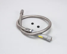 B-0044-H T&S Brass & Bronze Works 44" Flexible Stainless Steel Hose, Gray Handle