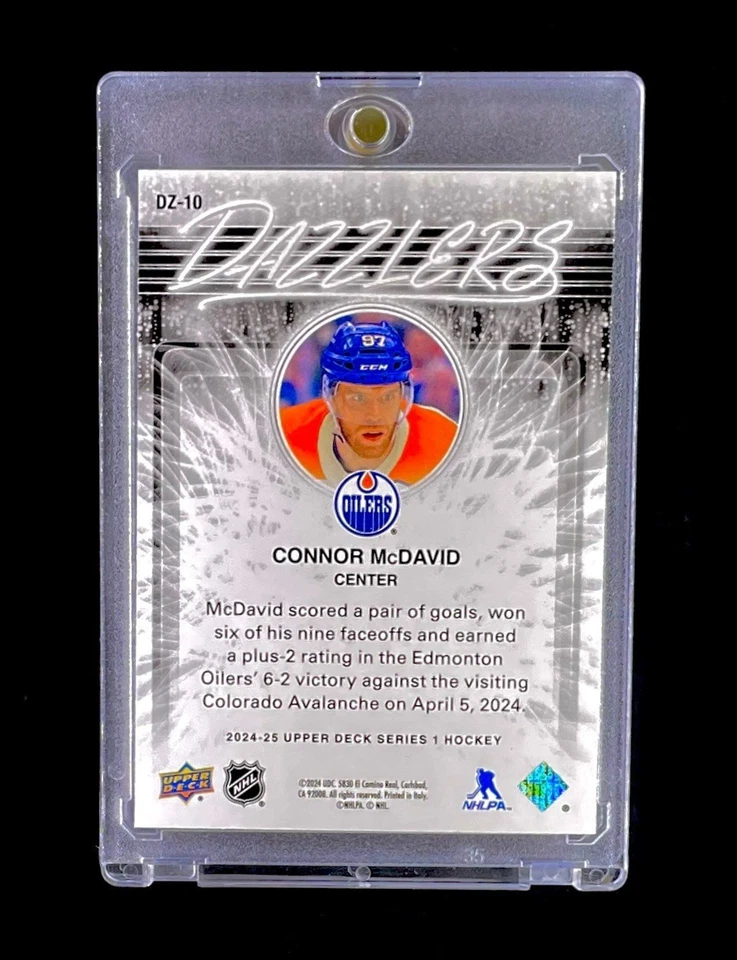 CONNOR MCDAVID BLUE DISCO REFRACTOR HOLO Prizm Silver Upper Deck - ENGRASADORES Foto 3 de 4