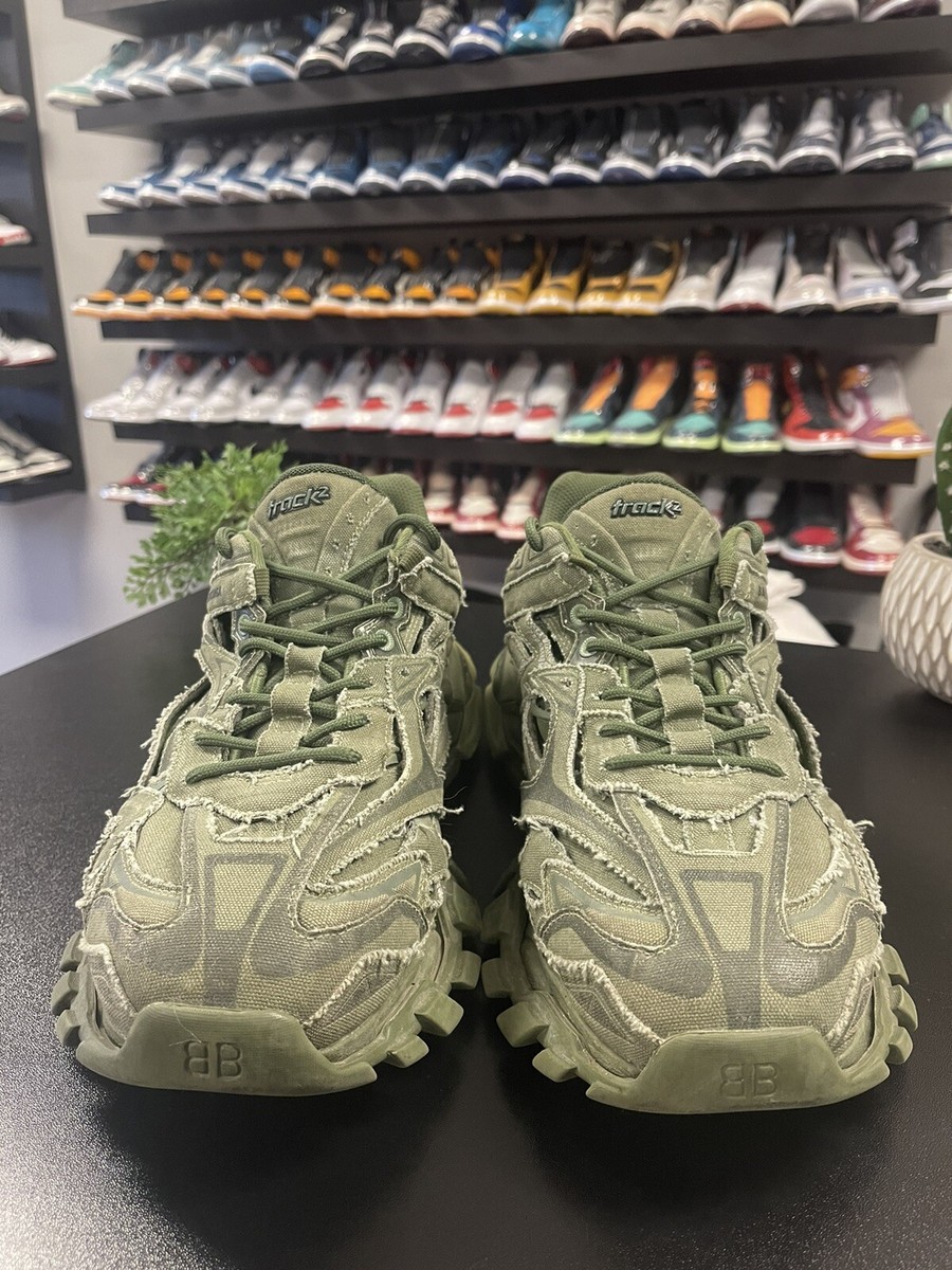 Size 13 - Balenciaga Track2 Sneakers Khaki Green 46EU | eBay