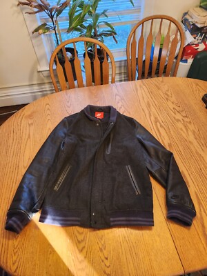 nike men's genuine leather coats & jackets