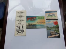 THREE PC. LOT 1949 FLORIDA MAPS, BROCHURES, AND POST CARD ALBUM.