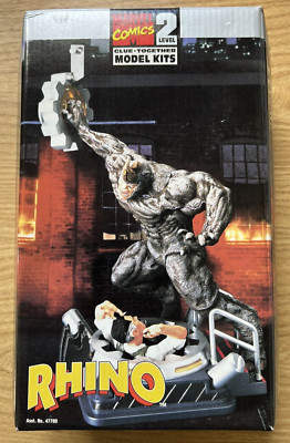 RHINO 1999 Toy Biz Marvel Comics Plastik Diorama Modellbausatz Originalverpackt.