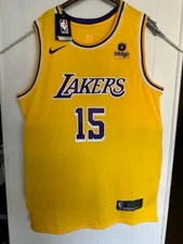 USA Seller.Los Angeles Lakers Austin Reaves #15 Gold/Purple Stitched Home Jersey