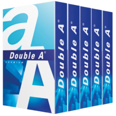 Double A Kopierpapier Premium 2500 Blatt Druckerpapier A4 80g hochweiß 150CIE