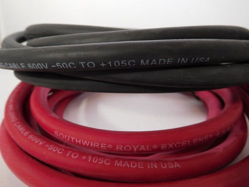 6 CALIBRO AWG 100% RAME CAVO BATTERIA CAVO SOLARE SALDATURA ROSSO NERO - USA - Foto 2 di 6