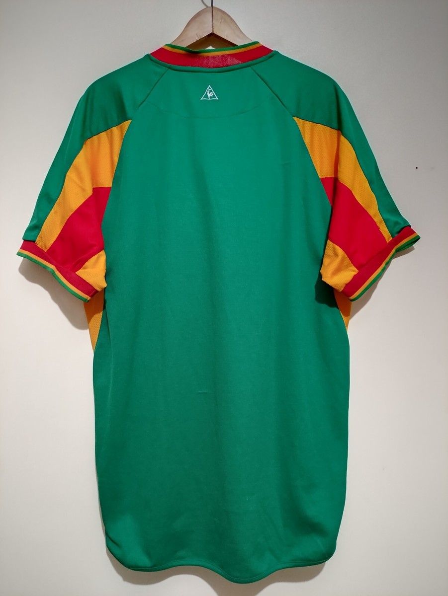 【正規品】le coq sportif 2002 セネガル代表 アウェイ XL le coq sportif セネガル アウェイ 2002/04 半袖ユニフォーム