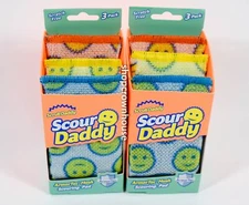 2 Scrub Daddy Scour Daddy Armor Tec Scrubber Sponge For All Purpose 3 Pack