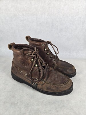 Justin LO991 Women's Chukka Leather Lace Up Short Boots Size 6M