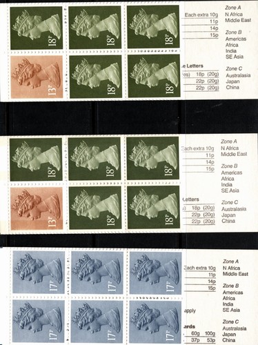 UK 1986 THREE BOOKLETS MUSICAL INSTRUMENTS QUEEN ELIZABETH II 16 STAMPS MNH - Picture 5 of 12