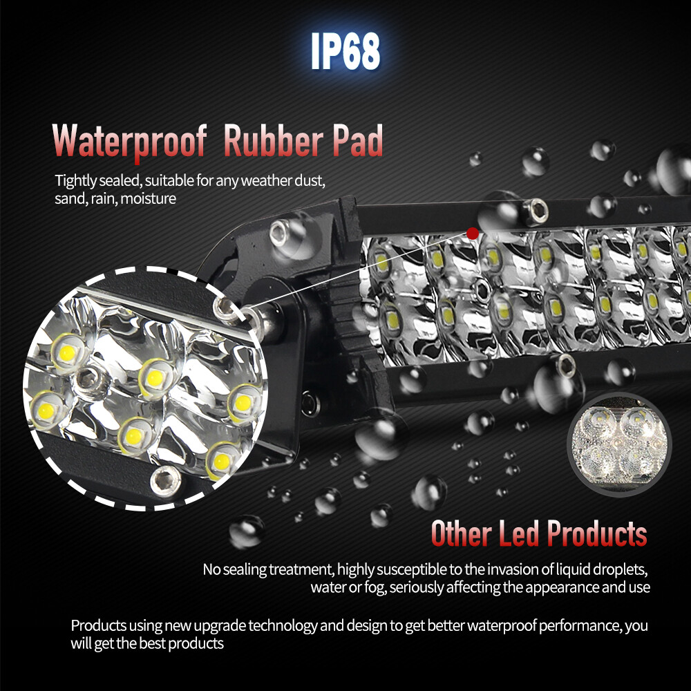 10x 7 inch LED Work Light Bar SPOT Flood Pods Offroad 4WD SUV Driving