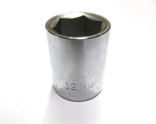 EascoTools 6pt. 1/4" Drive Deep Socket 12mm Chrome 516112 *MADE IN THE USA*