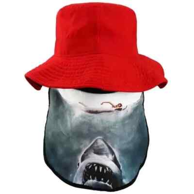 Bioworld Jaws Amity‎ Island Neck Drape Sun Hat Bioworld Jaws Amity Island Neck Drape Sun Hat | Mercari main image 4