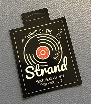 Strand Book Music Store New York City Rare Promo Sticker Theater Landmark 1927