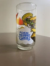Vintage '81 McDonalds The Great Muppet Caper Kermit Fozzie Gonzo Drinking Glass