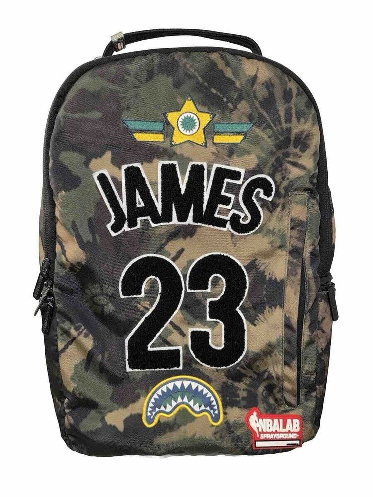 Sprayground NBA Lab Lebron James 23  Limited  Edition Backpack, Camouflage